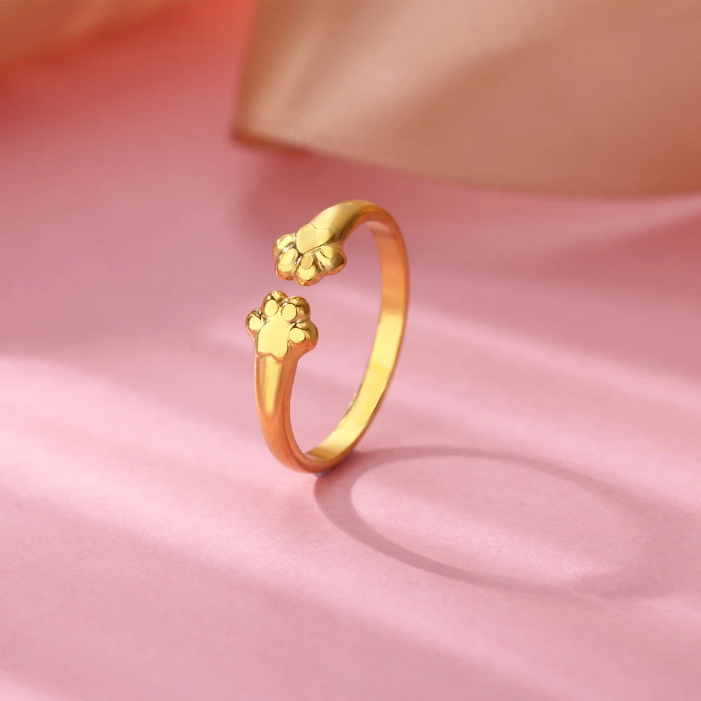 Bague géométrique en acier inoxydable et zircon pour femme, ornée d'un œil protecteur, couleur or, ajustable