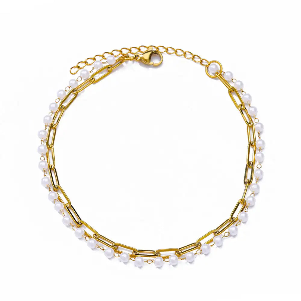 Bracelet élégant en zircon avec fleurs pour femmes et filles, bracelet en acier inoxydable doré, bijou de créateur de luxe