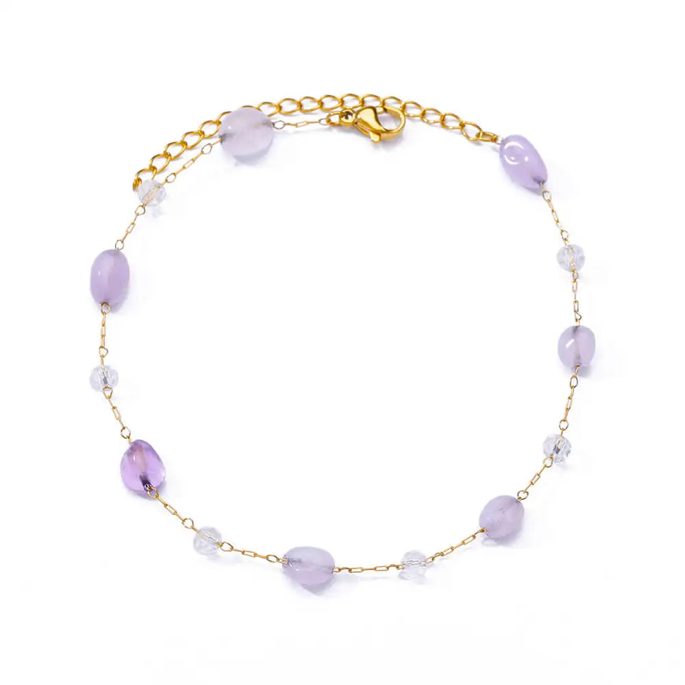 Bracelet élégant en zircon avec fleurs pour femmes et filles, bracelet en acier inoxydable doré, bijou de créateur de luxe